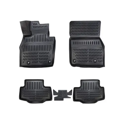 Set covoare auto cauciuc tip tavita pentru Mazda CX-80 2024+, TPE negru Cel mai vândut