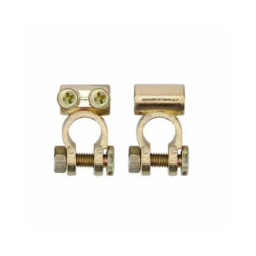 Retur ușor Set borne baterie din bronz cu prindere în șurub, pentru 12V/24V auto