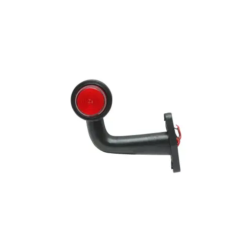 Lampă gabarit laterală LED Neon roșu/alb 12–24V, montaj universal (BK69833) Expediere rapidă