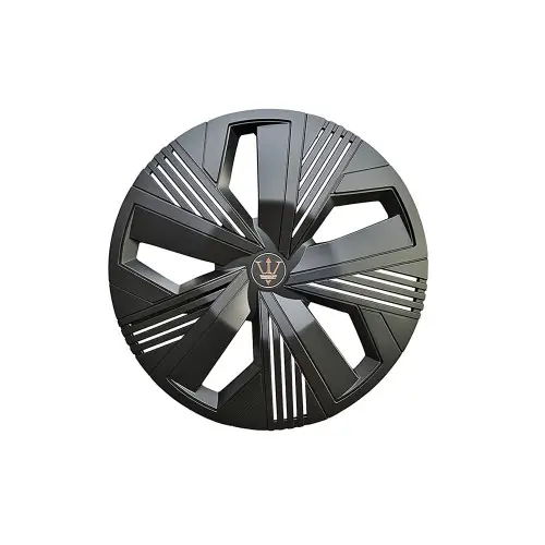 Set 4 capace roți Evo 15 inch, negru mat, ABS rezistent pentru jante oțel Reducere