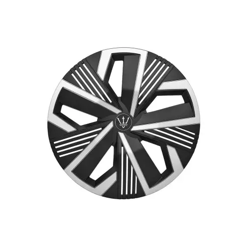 Set 4 capace roti Evo 16 inch negru-argintiu pentru jante din otel, ABS durabil Preț promoțional