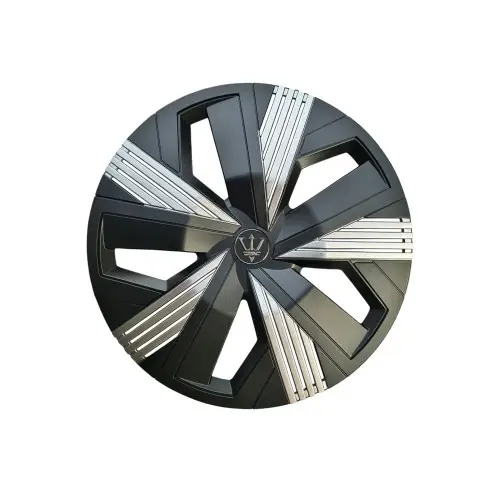 Set 4 capace roti Evo 16 inch negru-argintiu pentru jante din otel, OEM Mai ieftin