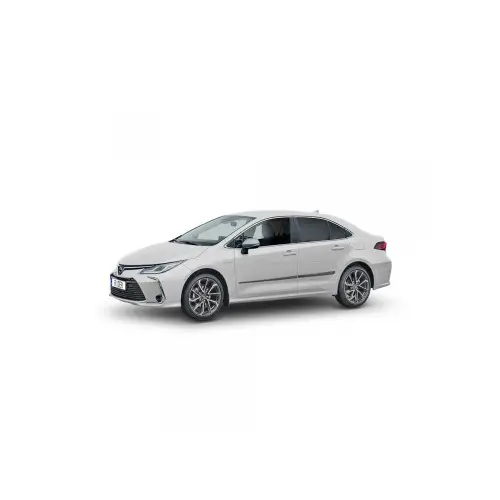 Set 4 bandouri protectie usi pentru Toyota Corolla Sedan 2013-2019, PU, negru satinat (F-16/20) Retur ușor