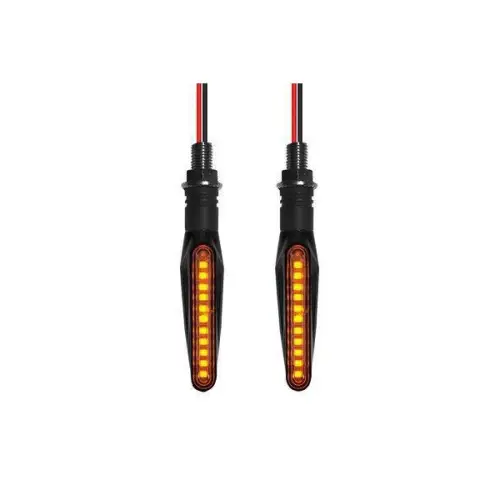Set semnalizări moto LED 12V cu DRL alb și semnal galben, montaj universal Reducere extra
