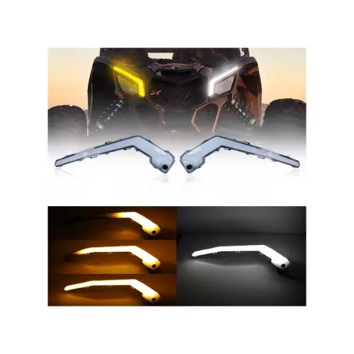 Cumpără online Set lămpi LED DRL și semnalizare față pentru Can-Am Maverick X3 2017–2023 (FS-2023)