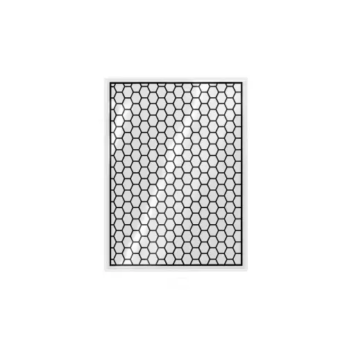 Abțibild auto decorativ Honeycomb 60x45 cm pentru stâlpi, caroserie și lunetă Promoție
