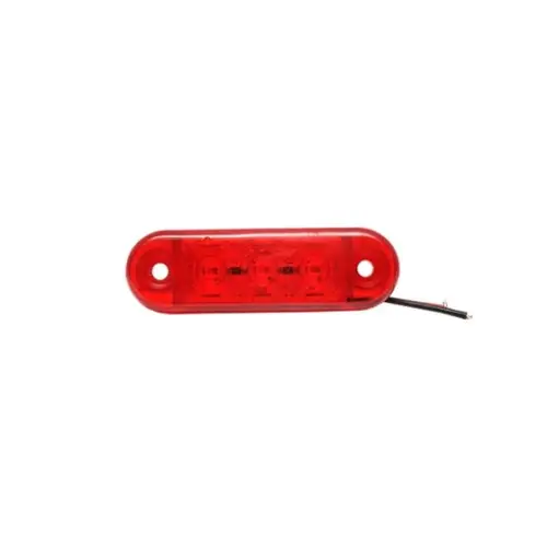 Lampă laterală LED roșie 12–24V cu 3 LED-uri, compactă, BK69485 Comandă acum