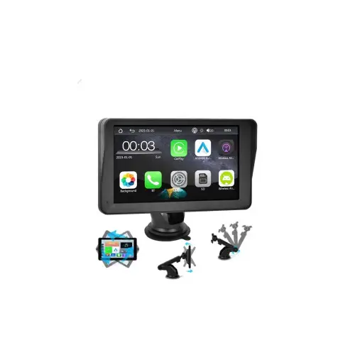 Popular Sistem multimedia auto 7" HD wireless cu CarPlay si Android Auto, suport universal