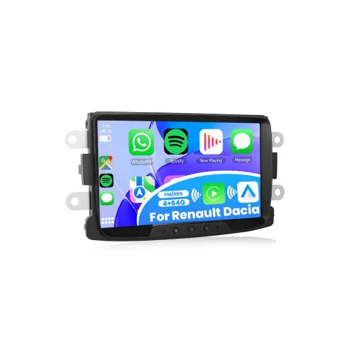 Cel mai vândut Navigație Android 8" 4GB/64GB cu CarPlay și Android Auto pentru Dacia (A3931)