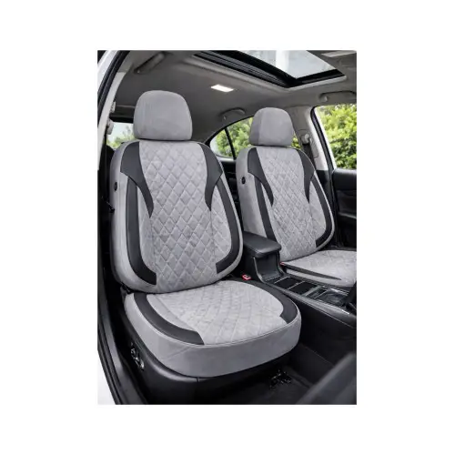 Set huse scaune auto universale XL Premium fractionate, gri-negru, pentru SUV si limuzine Promoție