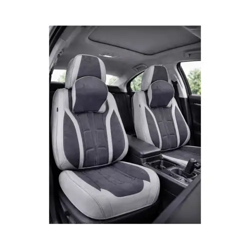 Doar azi Set huse scaune auto universale Premium 9D, fata si spate, gri antracit