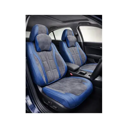 Discount Set huse scaune auto universale 9D Premium, fractionate, albastru-gri antracit