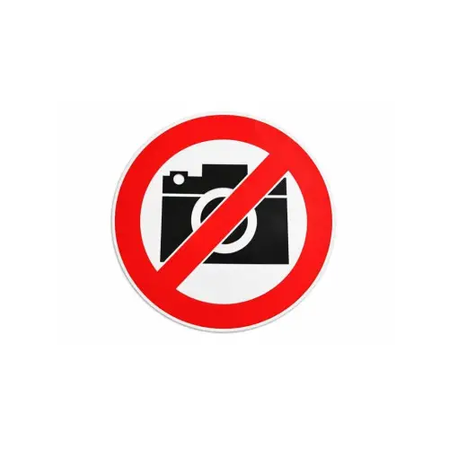 Reducere specială Abtibild auto „Fotografiatul interzis” 13 cm, pentru exterior si interior, Cod YGT-11