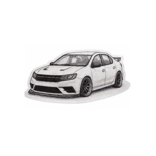 Abțibild Dacia Logan sport pentru exterior, autocolant rezistent UV și apă, 13x7 cm XL-24 Reducere
