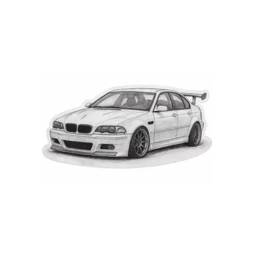 Abțibild decorativ mașină sport pentru exterior, autocolant rezistent, 13x7 cm (XL-23) Reducere de preț