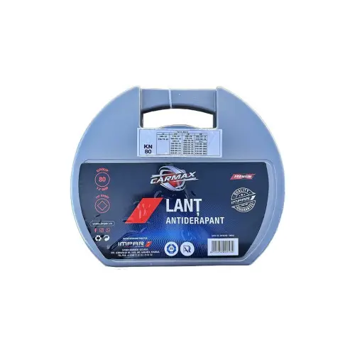 Lanțuri auto pentru zăpadă KN80, tip romb, antiderapante, montaj rapid Preț redus