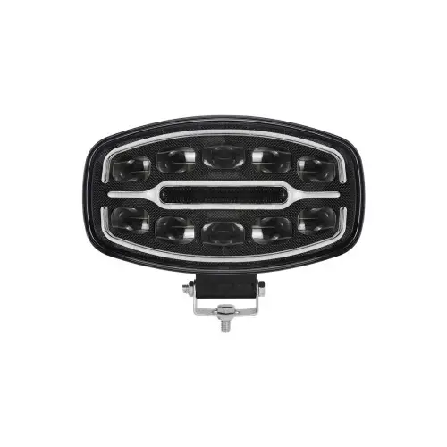 Cumpărături sigure Proiector LED auto 2 faze cu DRL alb/portocaliu, 12V-24V, omologare E9 (Cod 202507)