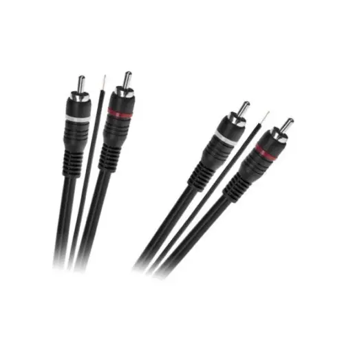 Cablu audio auto 2RCA tata–2RCA tata ecranat, cu fir remote, 5 m Vezi acum