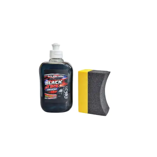 Ieftin Solutie innegrit anvelope auto Black Tire concentrata 500 ml, cu burete aplicator