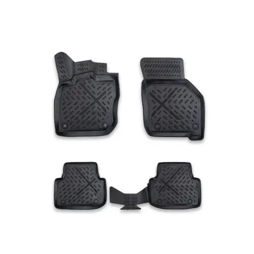 Promoție Set covorașe cauciuc tip tăviță pentru Skoda Octavia I (1996–2004), negru