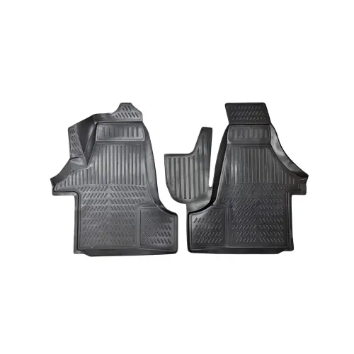 Covorașe cauciuc tip tăviță pentru VW Transporter T5/T6 (2003–2022), set 4 buc Calitate înaltă