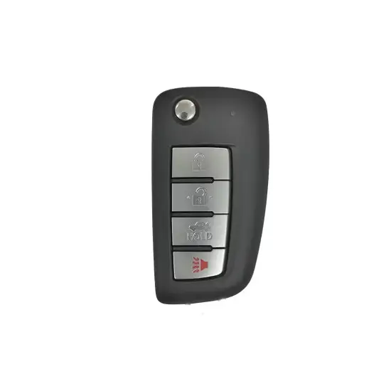Carcasă cheie telecomandă compatibilă Nissan, 4 butoane, cu lamelă metalică 5040-3+1 Plată sigură