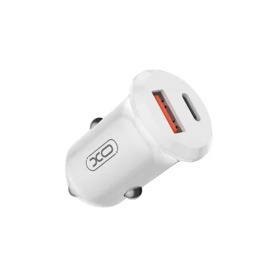 Încărcător auto mini 30W cu USB-C și USB-A, încărcare rapidă QC/PD XO-CC69 Premium
