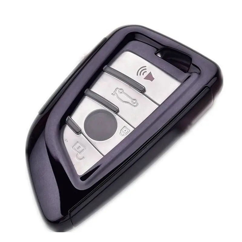 Husă cheie Smartkey pentru BMW Seria G, 4 butoane, neagră, TPU+PC Preț redus