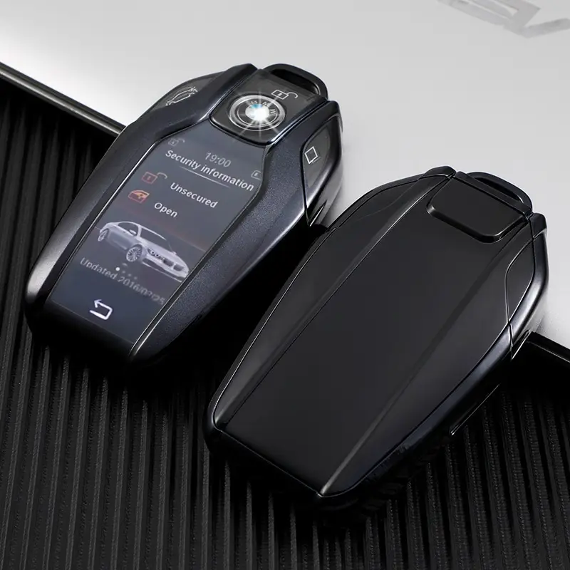 Husă cheie inteligentă BMW cu display, TPU neagră – compatibilă Seria 7, X5, X6 Cumpără online