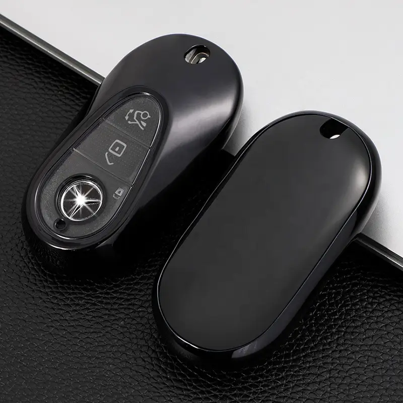 Husă cheie Mercedes SmartKey 3 butoane, neagră, TPU+PC, compatibilă S-Class W223 (2020–2021) Ofertă limitată