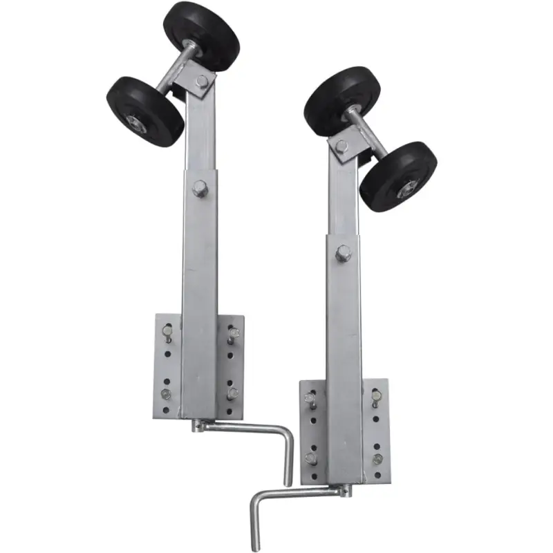Ofertă limitată Set suport remorcă pentru barcă cu roți duble 2 buc. 59 - 84 cm GartenMobel Dekor