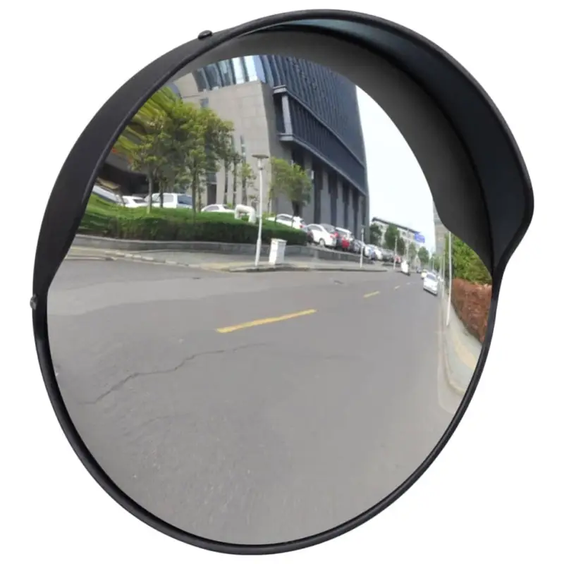 Oglindă de trafic convexă, negru, 30 cm, plastic PC de exterior GartenMobel Dekor Preț redus