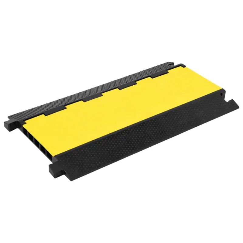Livrare rapidă Rampă de protecție cabluri, 5 canale, 90 cm, cauciuc GartenMobel Dekor