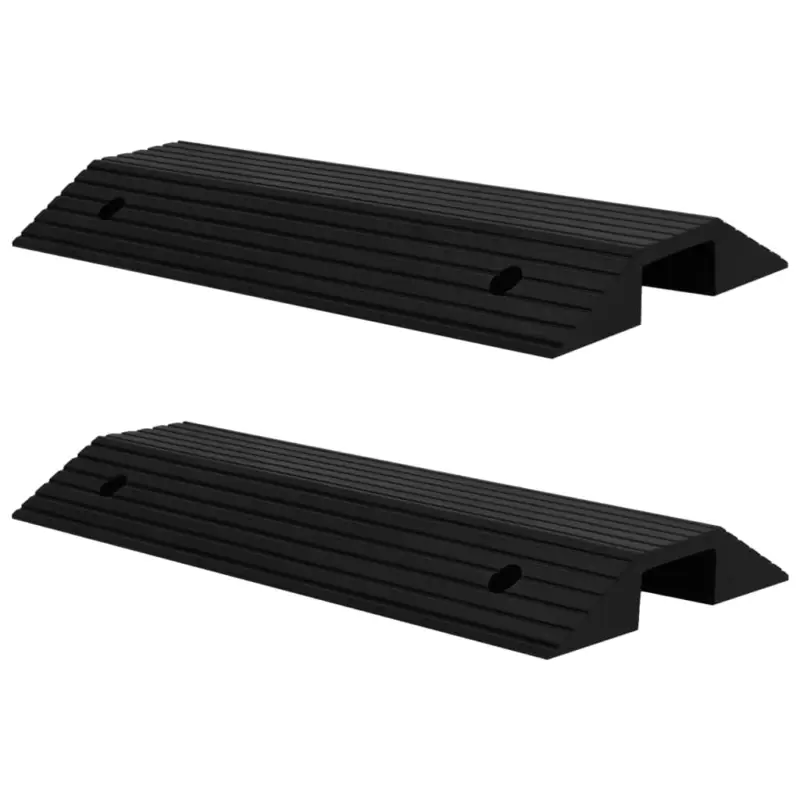 Rampe tip prag pod, 2 buc., 80x40x8 cm, cauciuc GartenMobel Dekor Livrare gratuită