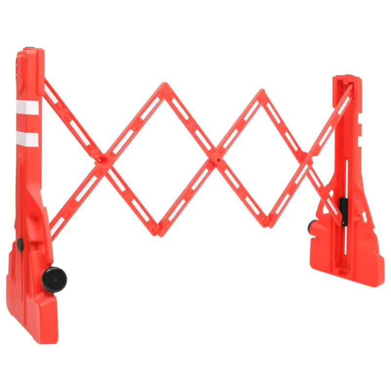 Plată sigură Barieră de trafic pliabilă, roșu, 210x50x105 cm GartenMobel Dekor
