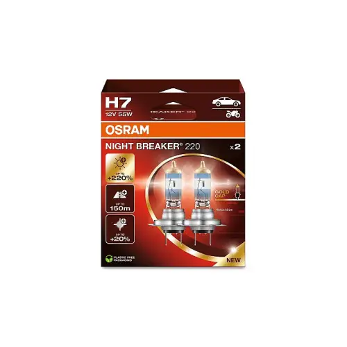 Bec auto H7 12V 55W OSRAM Night Breaker +220% halogen Noutate